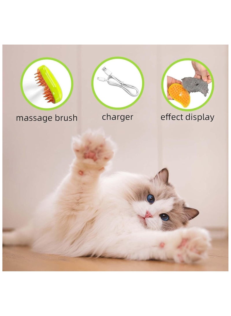 Soft & Durable Pet Hair Brush for Cats and Dogs, Long-Lasting Detangling Function, Easy to Clean, Green - Image 3