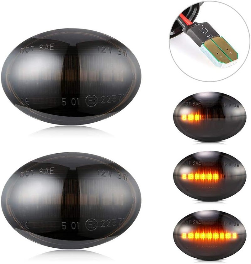 Vuzmode Dynamic Turn Signal Side Marker Light for Fiat 500 - Image 2