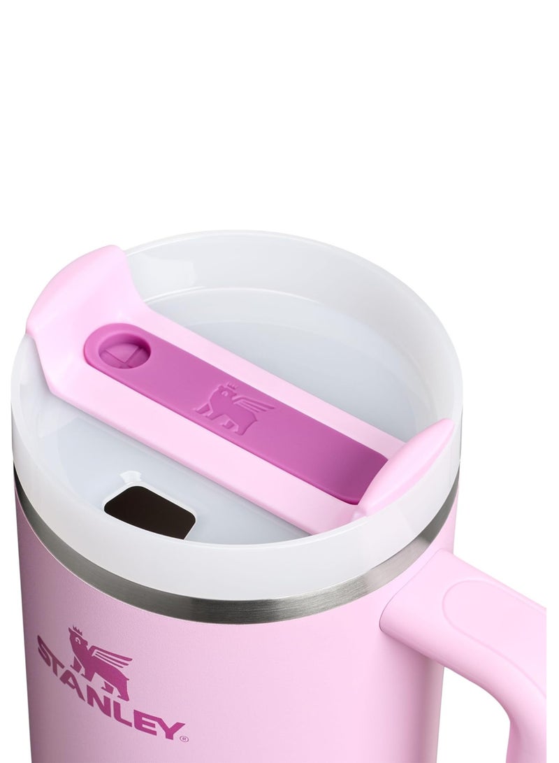 Stanley Quencher H2.0 Tumbler with Handle and Straw 40 oz | Flowstate 3-Position Lid | Cup Holder Compatible for Travel | Insulated Stainless Steel Cup | BPA-Free | Periwinkle Shimmer | Baby Pink - Image 4
