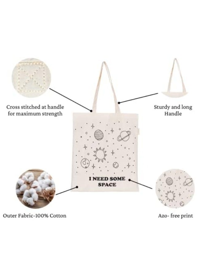 earthsave Earthsave Canvas Tote Bag for Women Printed Multipurpose Cotton Bags Cute Hand Bag  - Image 2