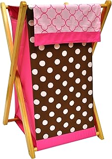 Bacati Bacati Butterflies/Lady Bug Pink/chocolate Hamper - Image 1