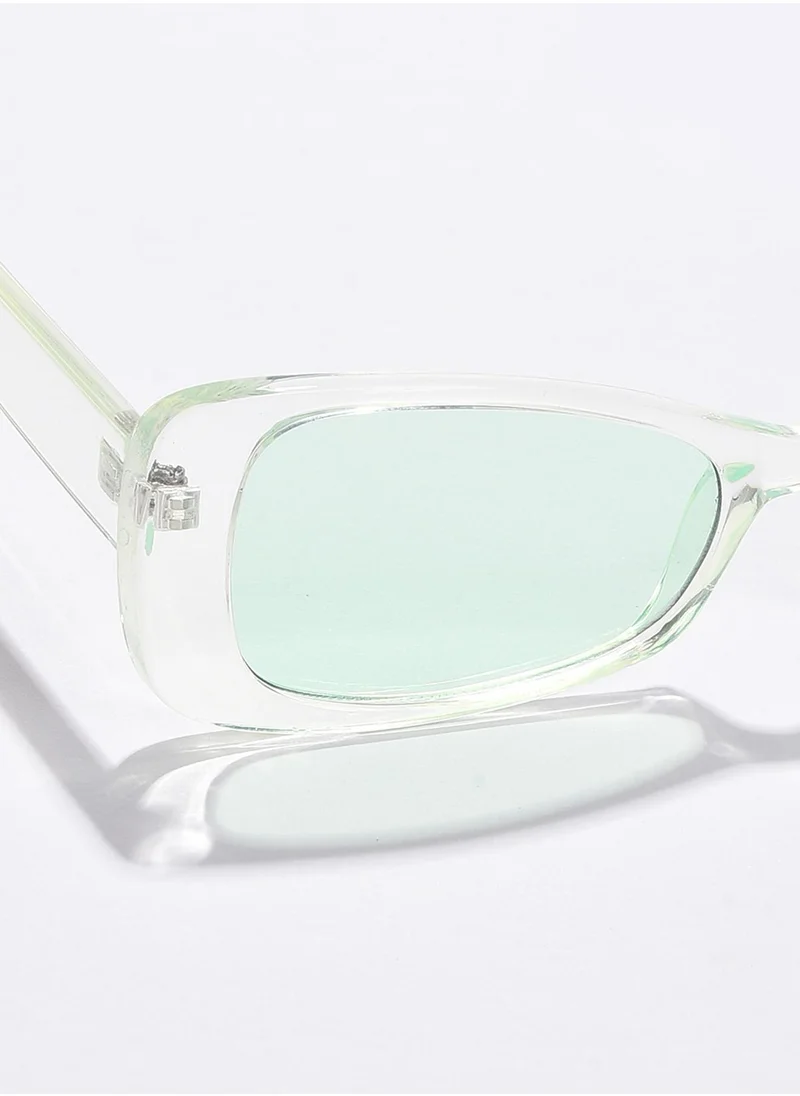 صوص هاوت Black Lens Green Cateye Sunglasses