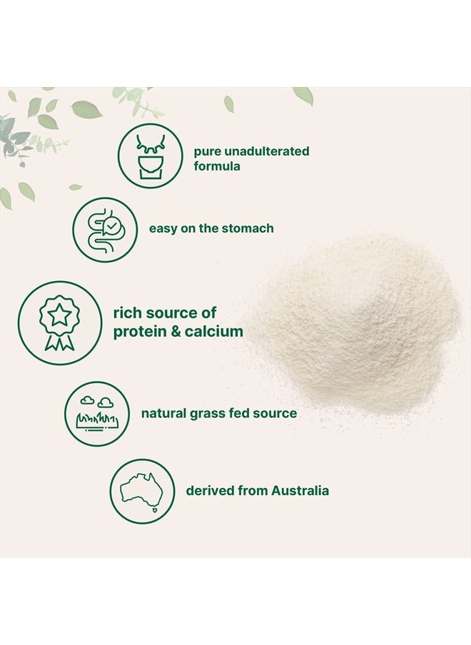 Goat Milk Powder, 2 Lb | Grass Fed Source, Australian Farm Derived, Unadulterated Formula, Easily Digested | Rich in Protein, Calcium, & Probiotics | Non-GMO, Gluten Free, Pet Friendly