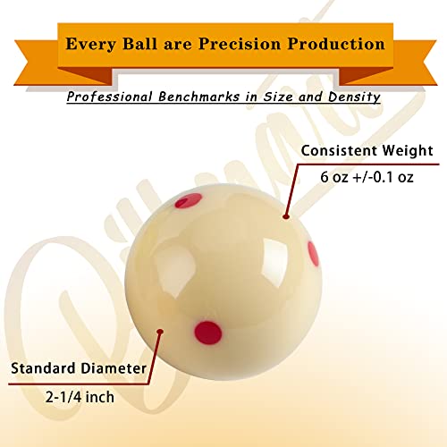 Billmart Premium Billiard Balls Pool Table Accessories 2-1/4" Regulation Size 16 Pool Balls Billiard Set - Image 3
