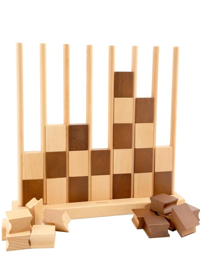 Westant 4 in A Row - Handcrafted Beechwood Four in A Row, Elegant Chess-Like Design Lawn Game As Table Decor, Outdoor for Family Play at Beach, Park, Back Yard and Lawn - Image 1