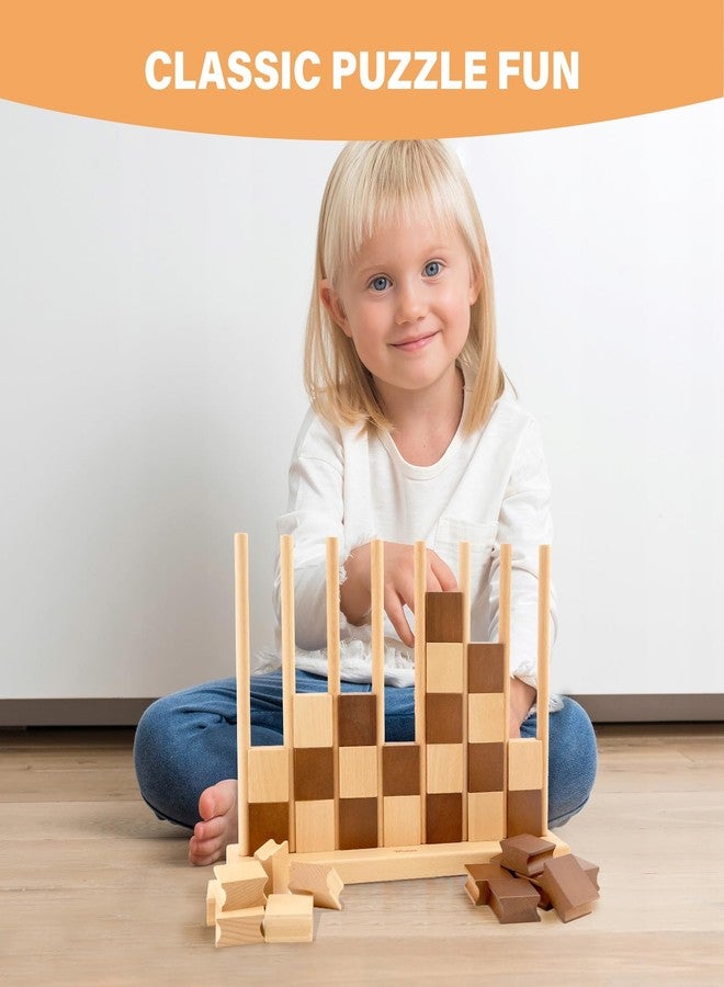 Westant 4 in A Row - Handcrafted Beechwood Four in A Row, Elegant Chess-Like Design Lawn Game As Table Decor, Outdoor for Family Play at Beach, Park, Back Yard and Lawn - Image 2