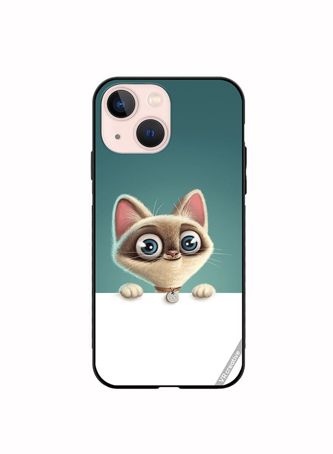 VR CREATIVE Protective Case Cover For Apple iPhone 14 Cute Cat Design Multicolour - Image 1
