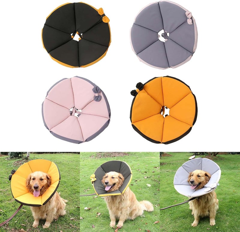 Large Dog Recovery Collar Multiple Size Cone Cats Head Leg Wound Recovery Cone Sticker Type Pet Collar for Dogs - Image 2