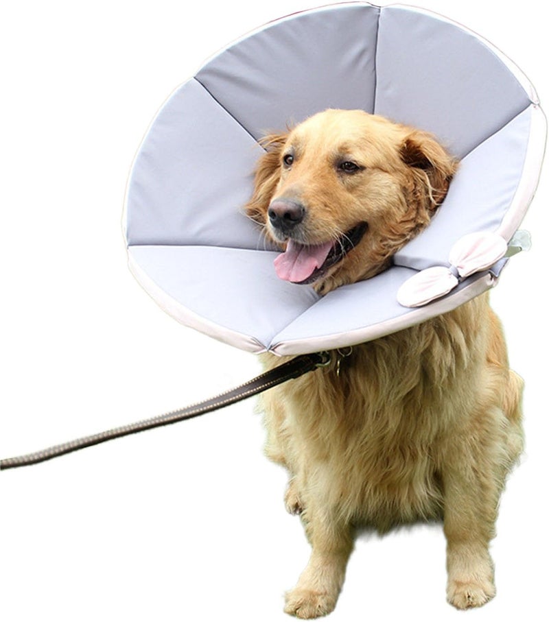 Large Dog Recovery Collar Multiple Size Cone Cats Head Leg Wound Recovery Cone Sticker Type Pet Collar for Dogs - Image 4