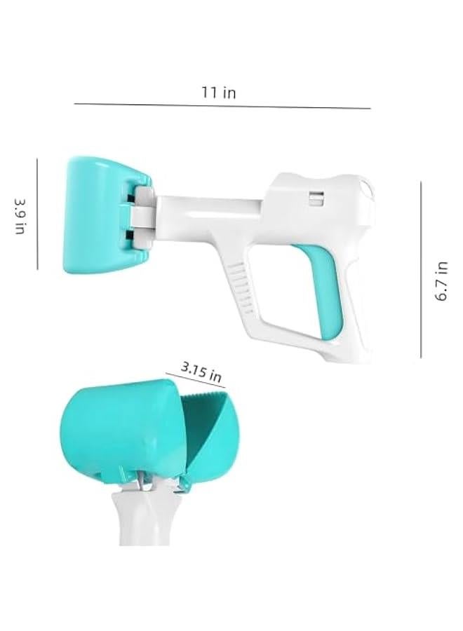 جامع  الكلاب مع موزع مدمج لأكياس ال - جهاز لجمع ال للكلاب الصغيرة والمتوسطة والكبيرة (يشمل 12 كيسًا قمامة - إبزيم معدني) (أسود) - Image 4