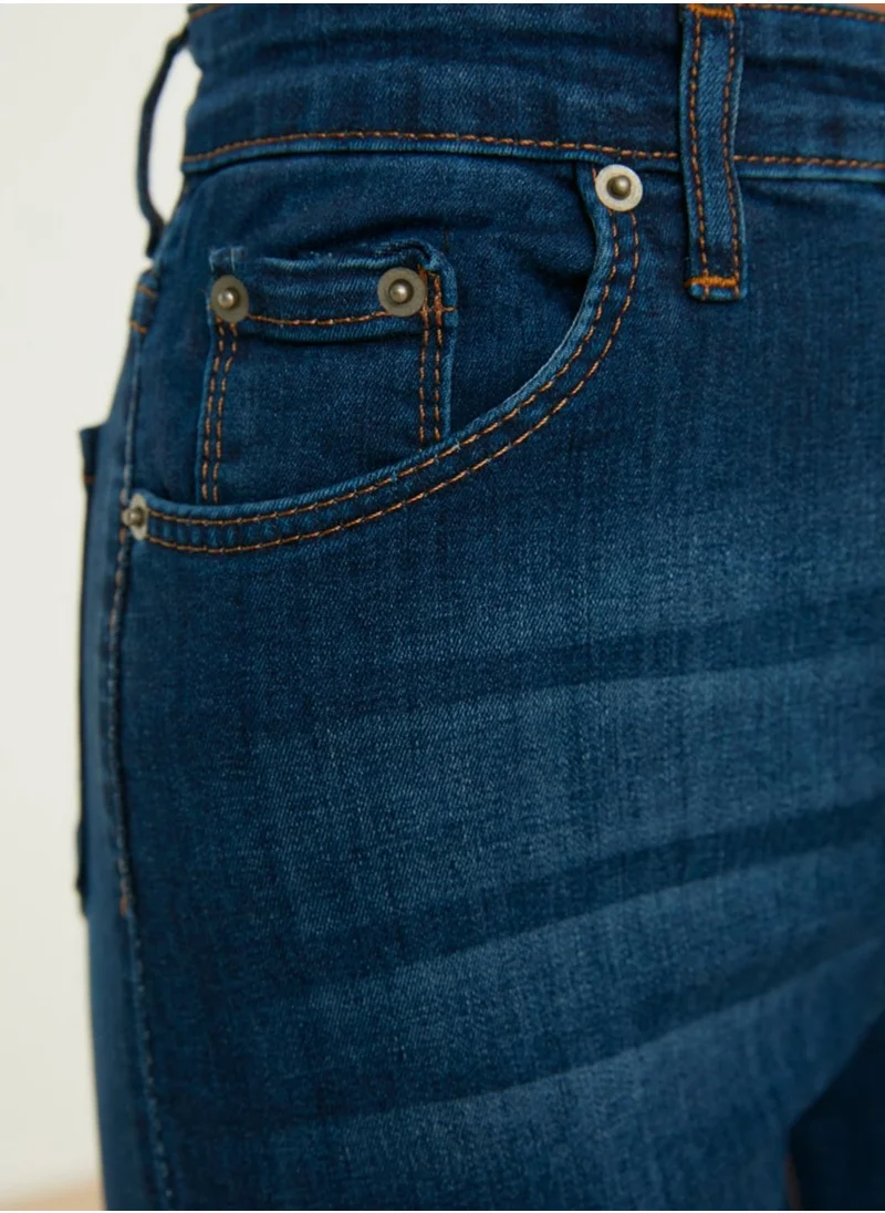 trendyol Blue High Waist Skinny Jeans
