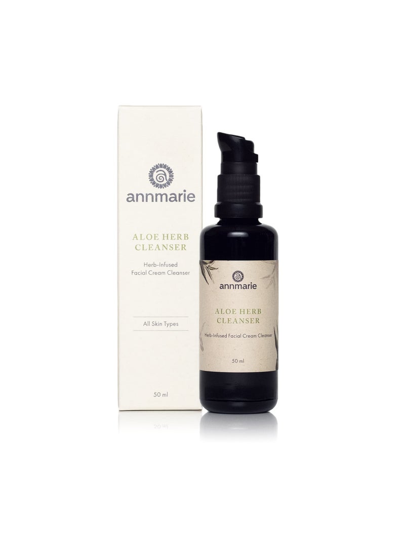 Annmarie Skin Care Annmarie Skin Care Aloe Herb Facial Cleanser - Gentle, pH-Balanced Cleanser with Aloe Vera, Coconut Oil & Calendula, Suitable for All Skin Types (50mL, 1.7 fl oz) 
