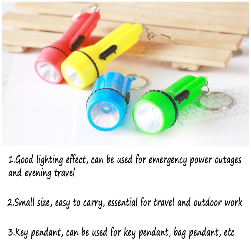Winbar Mini Flashlight Keychain, 24PCS Bulk Assorted Colors Toy Flashlight for Hiking Camping Party for Kids Night Reading Party Camping Emergency and Hunting - Image 5