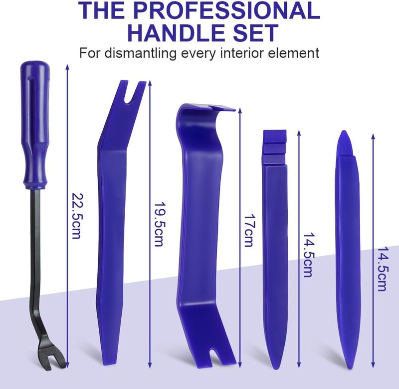 flintronic 5 Pieces Removal Tool Kit for Car Repair and Trim Installation - Image 2