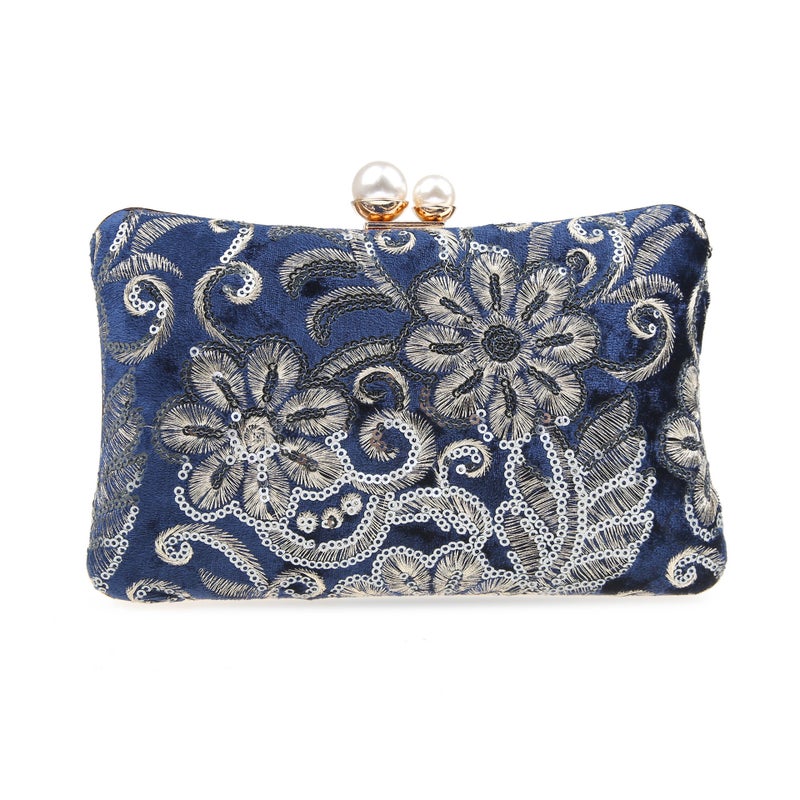 New Fashion Sequin Bag Vintage Banquet Clutch Bag Evening Banquet Bag Compressor Women'S Bag Ladies Bag Mobile Phone Bag 031272 - Image 1