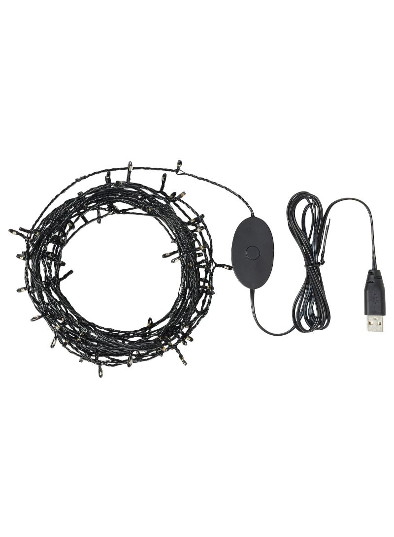AS SEEN ON TV LED lighting chain with 100 lights black 