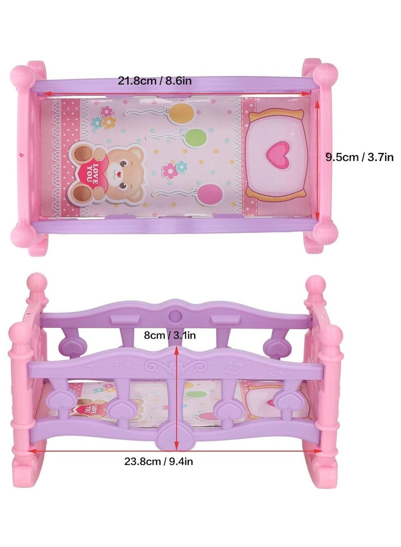 Baby bed, baby cradle, dollhouse furniture - Image 3