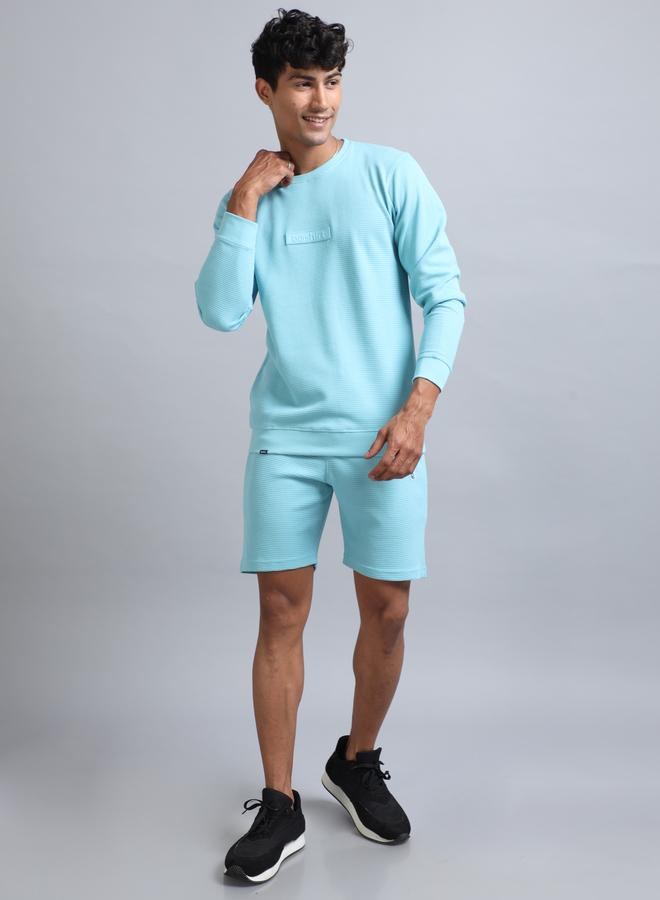 Bushirt Bushirt Textured Round Neck T-Shirt and Shorts Co-Ords - Image 5