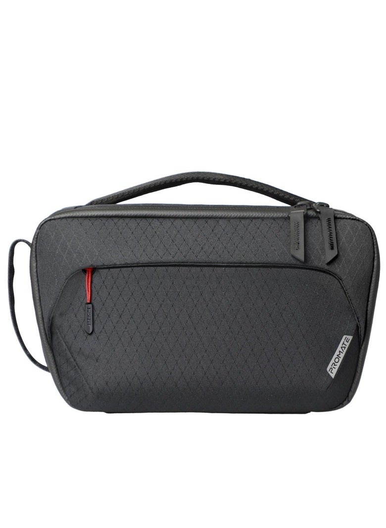 PROMATE Promate Versatile Handbag, Ripstop Nylon Fabric, Includes Leather Magnetic Case and Serpentine Pocket  - Image 1