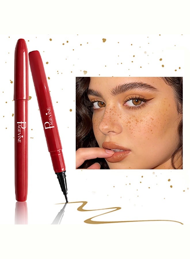 PAGE VINE Berry Freckle Pen, Ultra Fine Tip Long-Lasting Waterproof Natural-Looking Sun-Kissed Freckle Makeup Pen,#02 Medium - Image 1