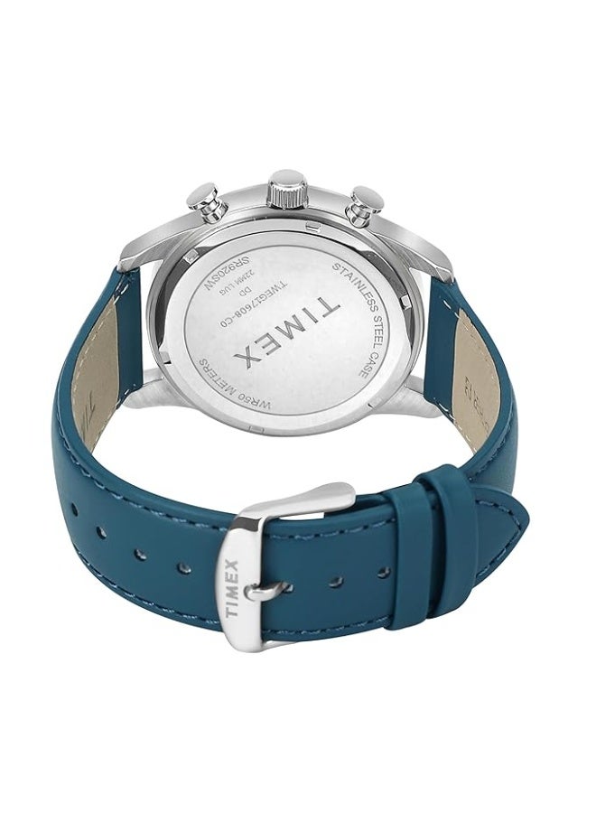 تيميكس ساعة TIMEX تناظرية للرجال، بمينا مستدير ومقاومة للماء - Image 3