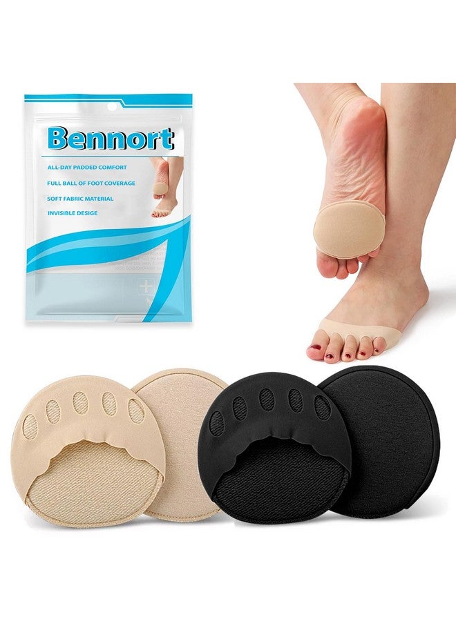 Bennort Forefoot Pads for Women High Heels, 2 pairs Non-Slip Toe Socks Reusable Ball of Foot Cushions Honeycomb Fabric Metatarsal Pads Invisible Forefoot Socks - Image 1