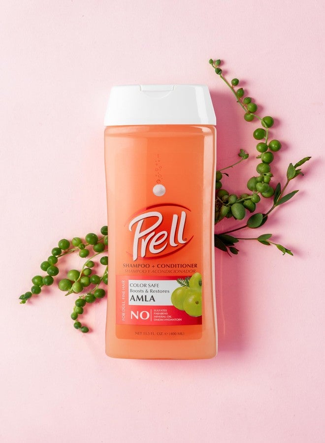 Prell AMLA Boosts & Restores Color Safe Shampoo & Conditioner for Dull, Fine Hair 13.5 fl.oz - Image 2