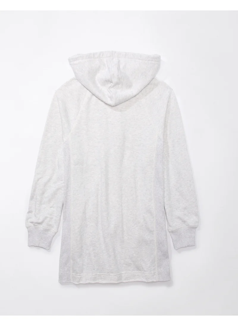 American Eagle Fleece Drawstrng Full Sleeve Hoodie Dress