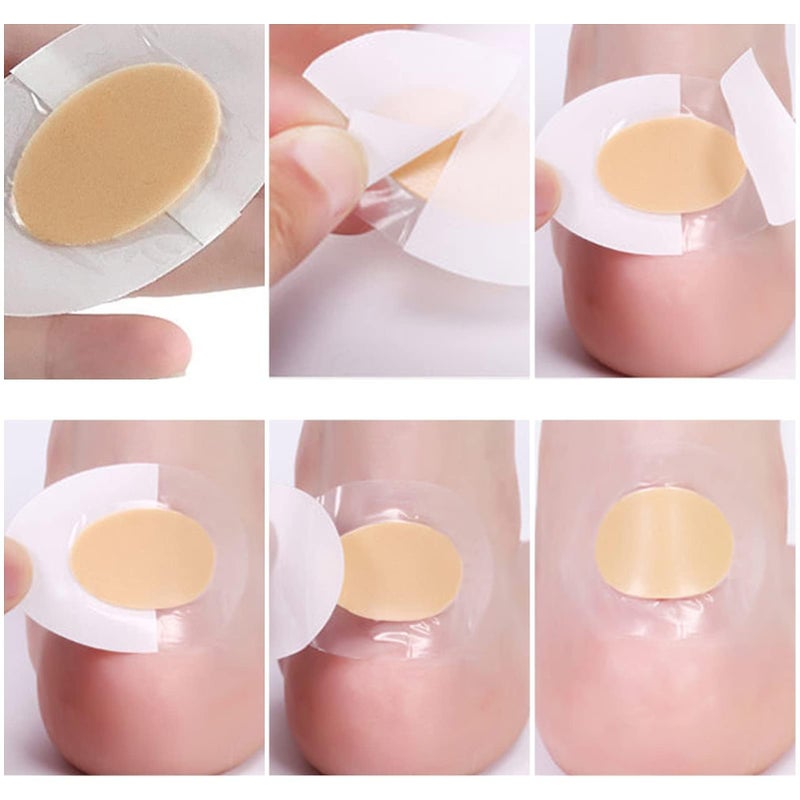 Bukela 40 Pcs Blister Bandages, Blister Pads Gel Blister Cushions, Blister Pads, Hydrocolloid Seal Adhesive Bandages for Fingers, Toes, Heel Blister Prevention, Waterproof, ULTRA-THIN - Image 3