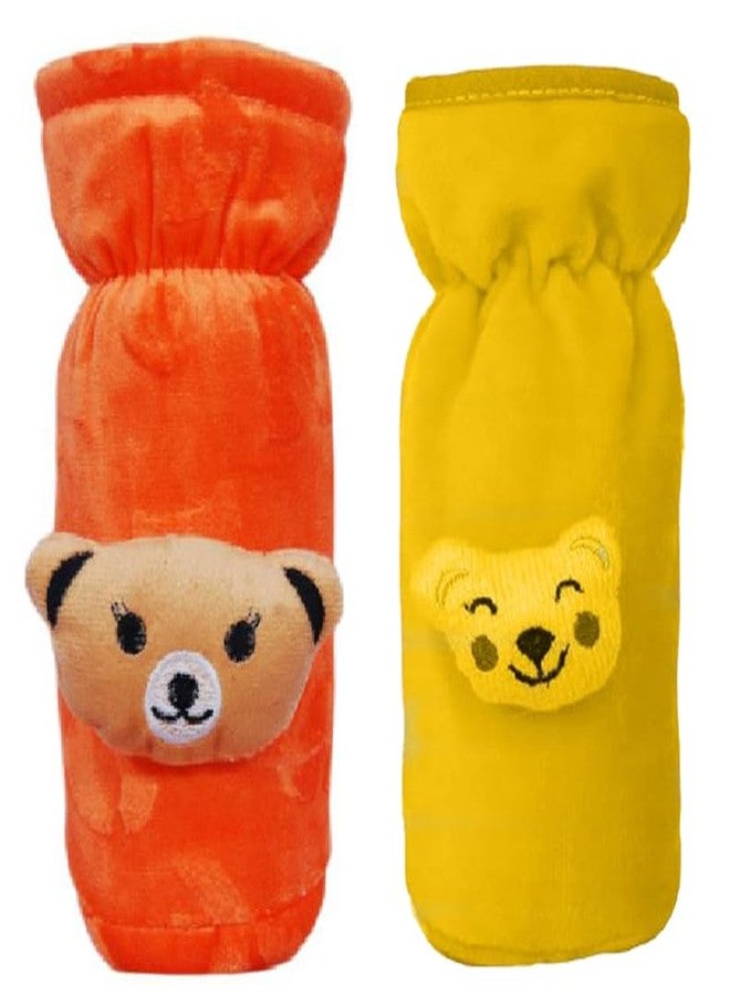 Alya New Born Baby Nursing Feeding Bottle Cover with Soft Stretchable Velvet Attractive Cartoon Design I Baby Milk Feeder Bottle Cover 150 ML-200 ML (0-2 Years) (Pack of 3 (Multi-Design)) - Image 4