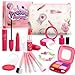 Woumserta Girl Gifts Basic Pretend Makeup for Little Girls 35 Play Makeup for Kids 35 Fake Makeup Set Toys for 3 4 5 6 7 Year Old Girls Toddler Makeup Kit with Fake Make up Toys Gifts - Image 2