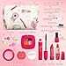 Woumserta Girl Gifts Basic Pretend Makeup for Little Girls 35 Play Makeup for Kids 35 Fake Makeup Set Toys for 3 4 5 6 7 Year Old Girls Toddler Makeup Kit with Fake Make up Toys Gifts - Image 4
