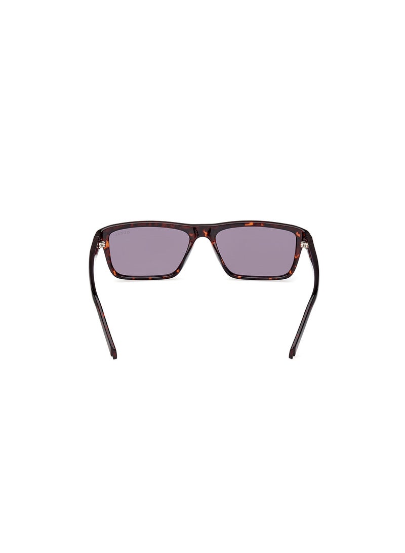 GUESS Men's UV Protection Rectangular Sunglasses - GU0008552Y55 - Lens Size: 55 Mm - Image 5
