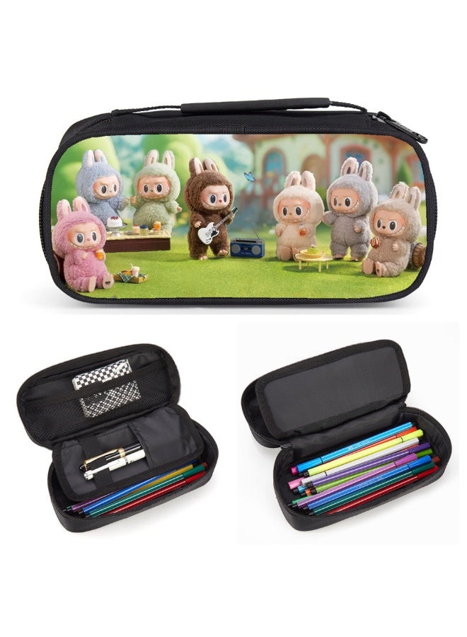 LABUBU LABUBU pencil case, high-value, large-capacity primary school student cartoon pencil case, stationery bag - Image 2