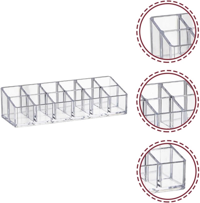 FUOYLOO Lipstick Organizer Case 2pcs Double Layer 12-grid Cosmetic Organizer for Lipstick and Lipgloss Storage Display Holder Suitable for Makeup Vanity and Travel - Image 3