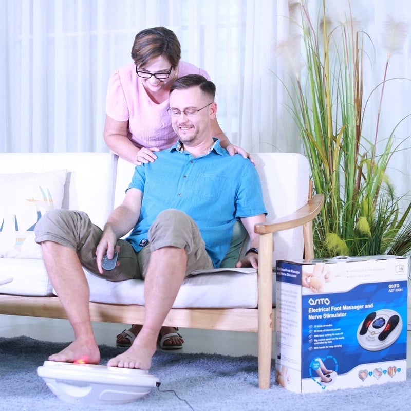 OSITO Foot Circulation Plus (FSA or HSA Eligible) - Medic Foot Massager Machine with TENS Unit, EMS (Electrical Muscles Stimulator) Feet Legs Health for Neuropathy, Diabetes, Relieve Pains and Cramps, RLS - Image 4