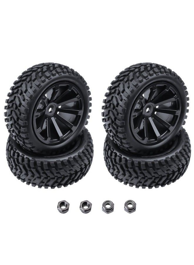 Hobbypark Outer Diameter 2.99 Inch / 76Mm Rubber Rc Car Tires & Wheel Rims Foam Inserts 12Mm Hex Hub (4Pack) - Image 2