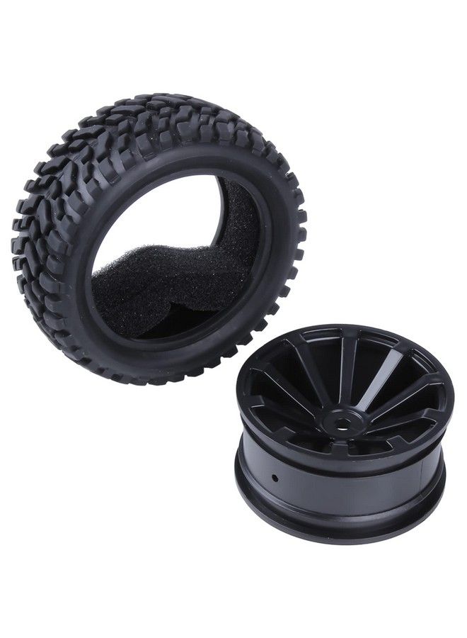 Hobbypark Outer Diameter 2.99 Inch / 76Mm Rubber Rc Car Tires & Wheel Rims Foam Inserts 12Mm Hex Hub (4Pack) - Image 4