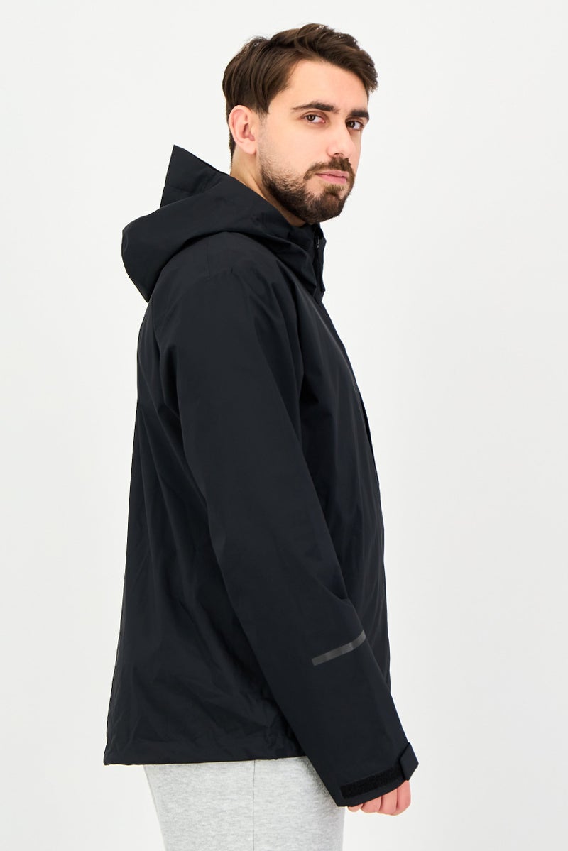 Adidas Men Regular Fit Long Outdoor Jacket, Black - Image 3