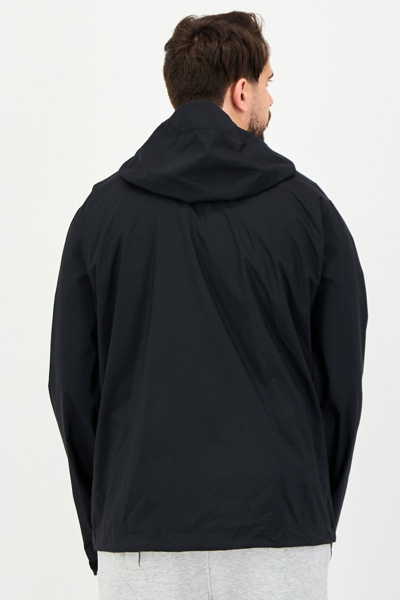 Adidas Men Regular Fit Long Outdoor Jacket, Black - Image 2