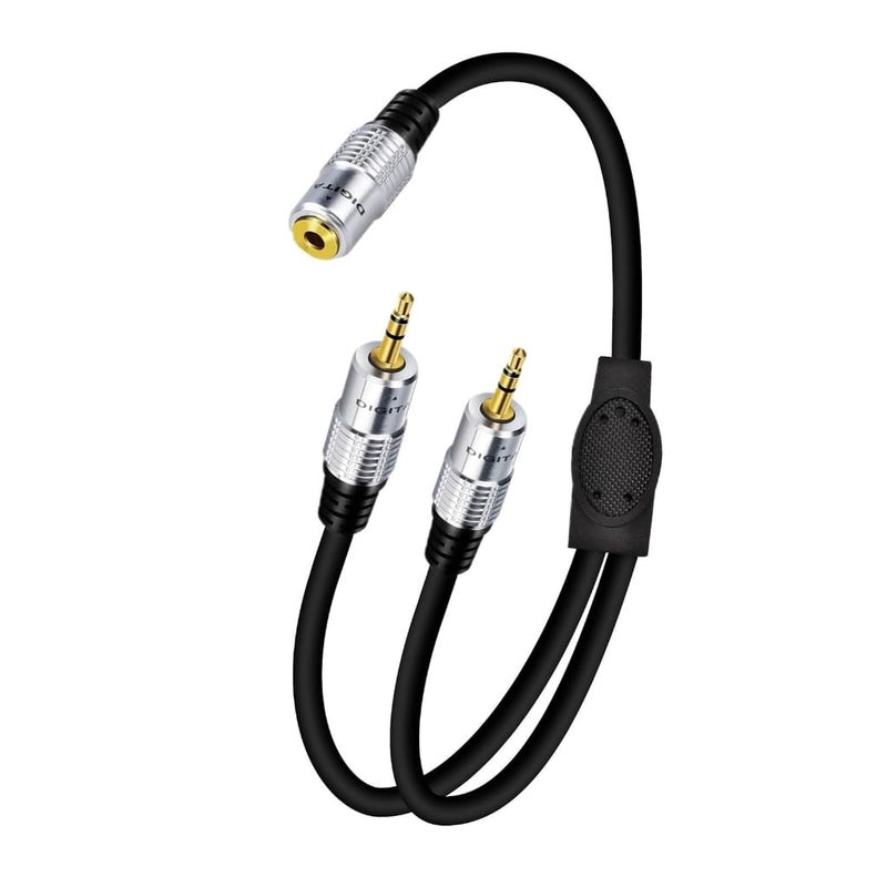 Heavy Duty 3.5mm Audio Splitter Cable for Sharing Music and Video on 2 Devices - Image 2