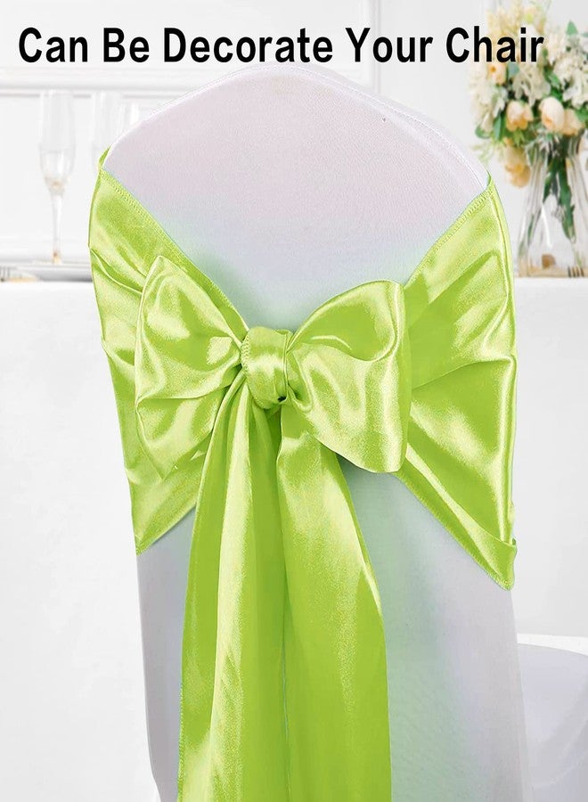 GFCC Apple Green Table Runner - Pack of 10 Satin Table Runners 12 x 108 Inches for Wedding Party Events Birthday Banquet Decoration - Image 4