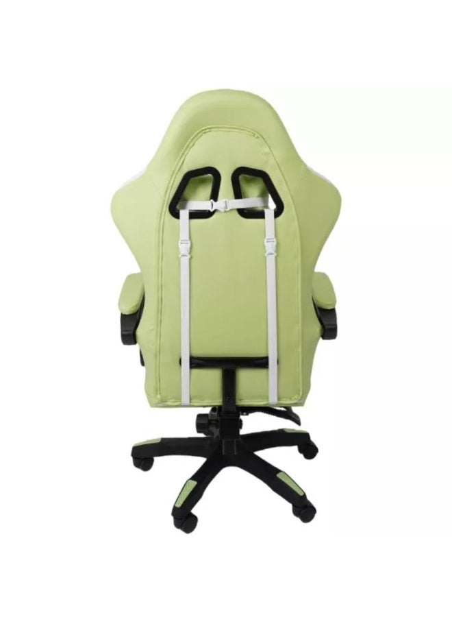 k Gaming Ergonomic Gaming Chair Adjustable Recline with Footrest PU Leather Linkage Armrest - Image 4