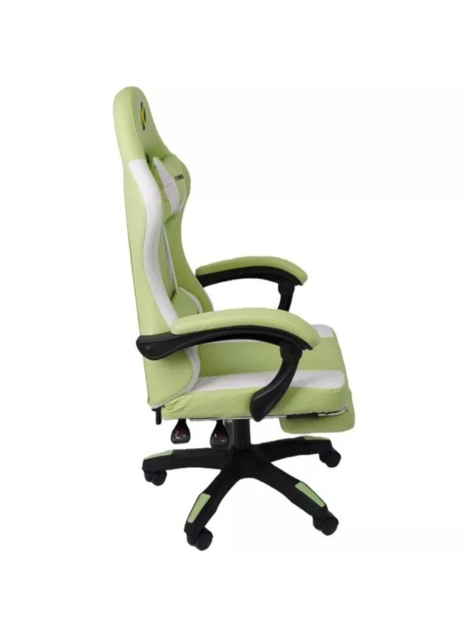 k Gaming Ergonomic Gaming Chair Adjustable Recline with Footrest PU Leather Linkage Armrest - Image 3
