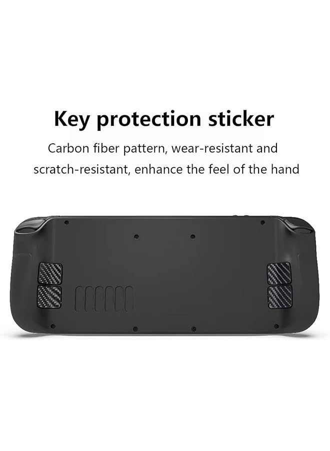 16 In 1 Accessorries Kit For Steam Deck 2X Touchpad Protection Sticker 4X Key Protection Sticker 2X Headphone Jack Dust Plug 2X Type C Dust Plug 2X Dust Filter 4X Conductive Silicone Rocker Cap - Image 2