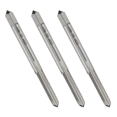 TOP-VIGOR 3pcs 10-32 UNF Straight Flute Tap with H2 Tolerance, High Speed Steel Uncoated Right Hand Thread Tap for Making New Thread and Repairing Damaged Threads - Image 1