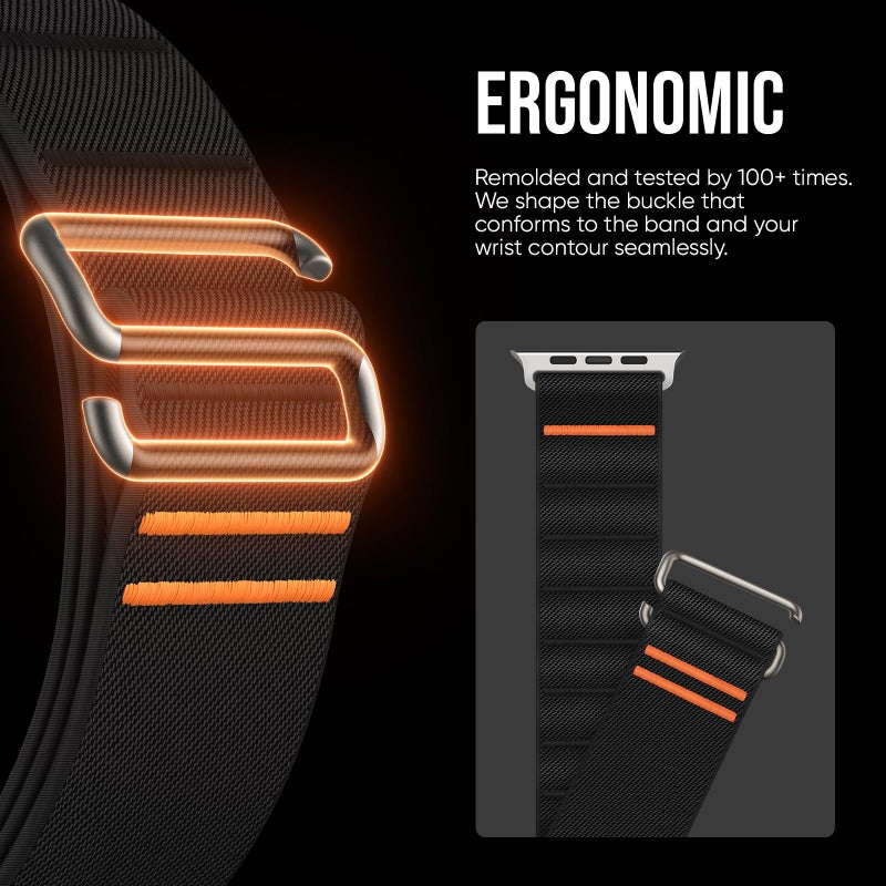 Suitisbest 2 Pack StretchFit Sport Bands Compatible with Apple Watch Ultra Band 49mm 46mm 45mm 44mm 42mm Men, Stretchy Sport Loop Strap for iWatch Series 11 10 9 8 7 6 5 4 3 2 1, SE 3 2 1, Ultra 3 2 1 - Image 3