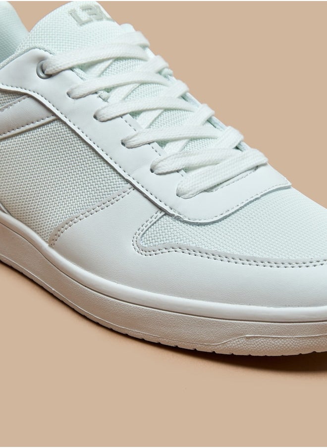 LBL by Shoexpress Textured Low Ankle Lace-Up Sneakers  - Image 5
