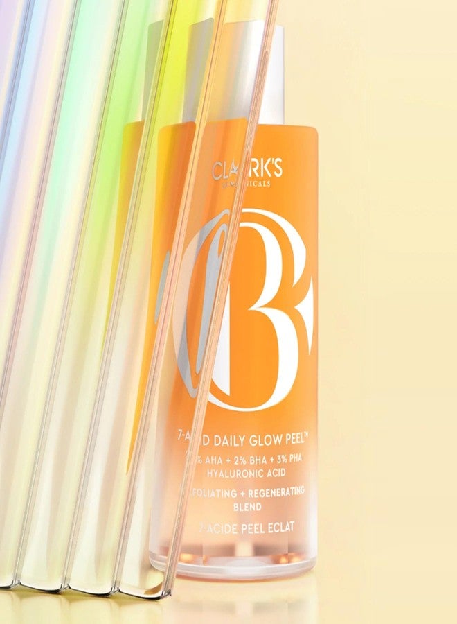 Clark's Botanicals Clarks Botanicals 7-Acid Daily Glow Peel: AHA BHA Chemical Peel for Face, Purify Pores, Regenerate & Brighten Skin, All Skin Types, 4.2 Oz (Pack of 1) - Image 5