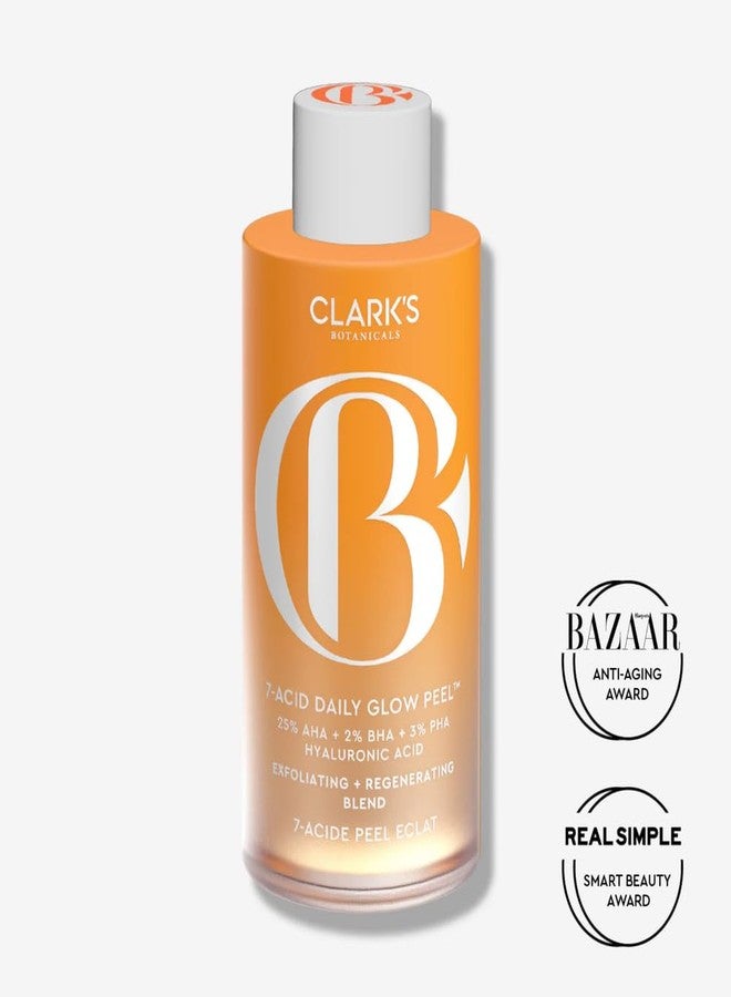 Clark's Botanicals Clarks Botanicals 7-Acid Daily Glow Peel: AHA BHA Chemical Peel for Face, Purify Pores, Regenerate & Brighten Skin, All Skin Types, 4.2 Oz (Pack of 1) - Image 4